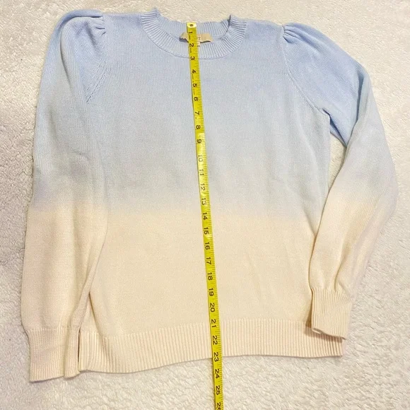 Loft puff sleeve ombré sweater - Picture 4 of 7